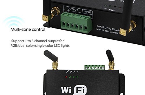 4Ax3CH, 2.4GHz WIFI RF Wireless Slave Controller Control Via IOS or Android Smart Phone Tablet PC Constant Current For SC,CCT,RGB LED Strips